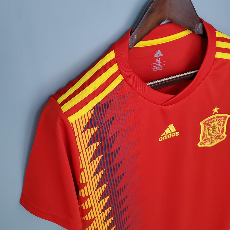 Camisa Retrô Seleção Espanha 2018 Home