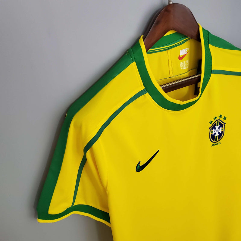 Camisa Retrô Seleção Brasil 1998 Home