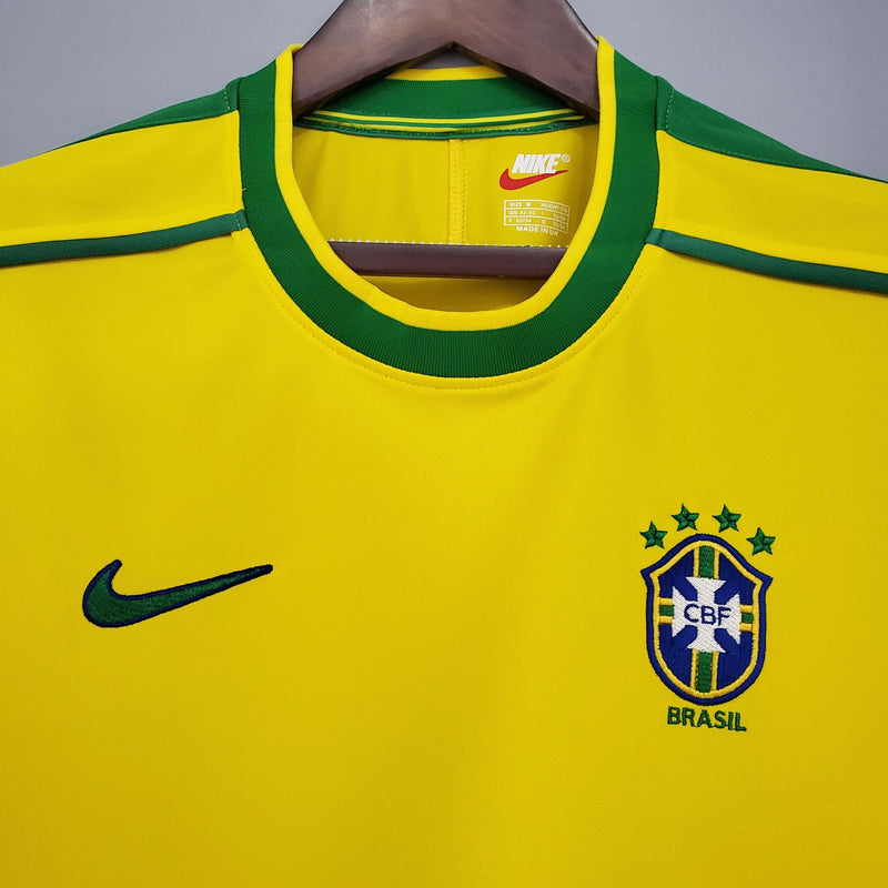 Camisa Retrô Seleção Brasil 1998 Home