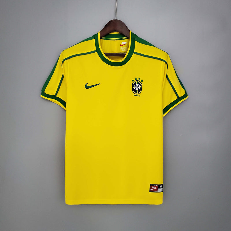 Camisa Retrô Seleção Brasil 1998 Home